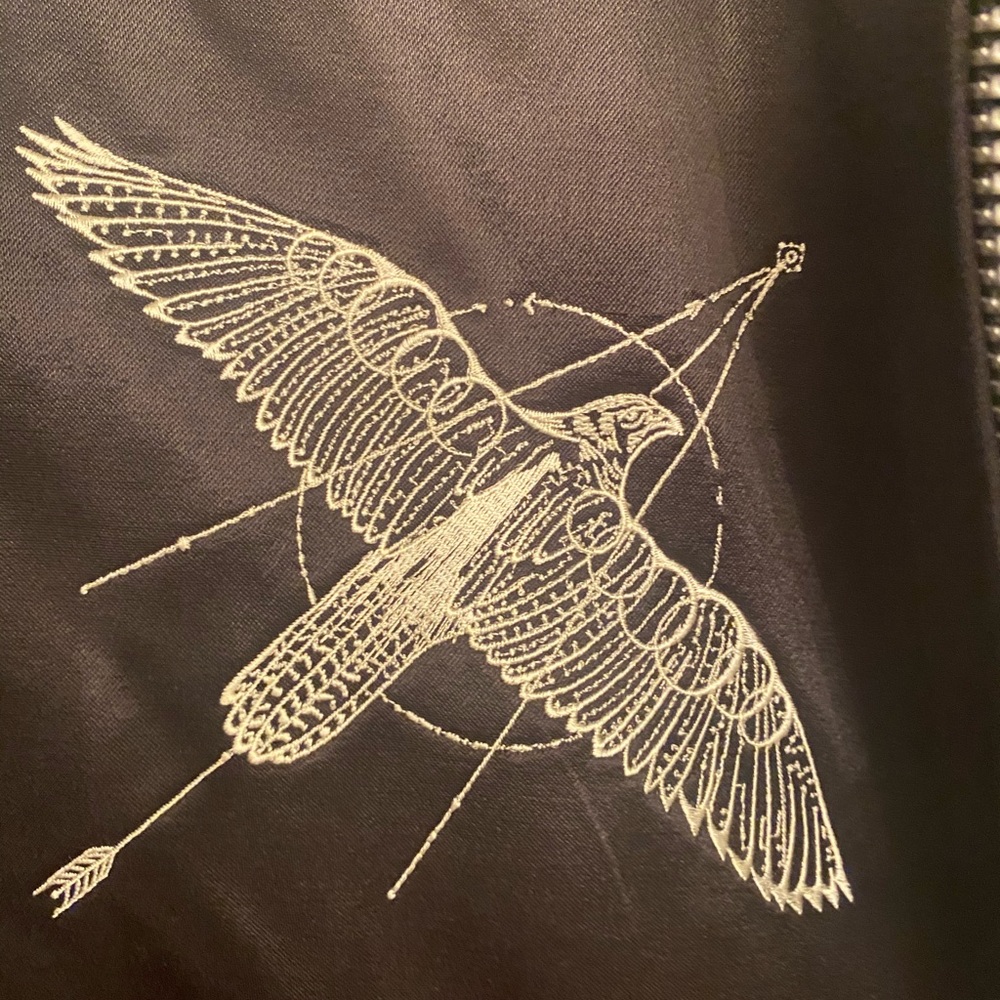 SOLD Sacai Dr Woo SS19 Embroidered Eagle Souvenir Jacket Blazer - Picture 7 of 16